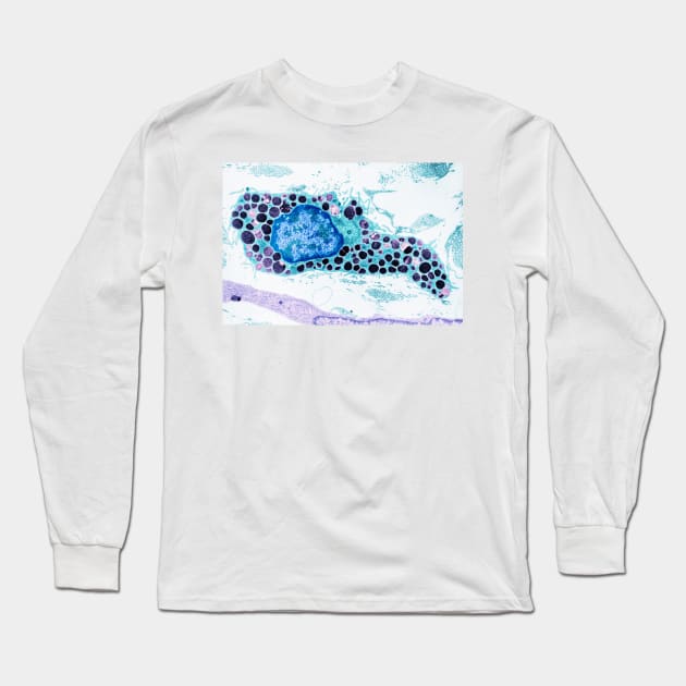 Mast cell, TEM (C048/5115) Long Sleeve T-Shirt by SciencePhoto